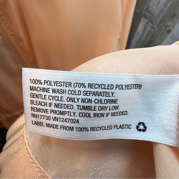 Future Collective Peach Color Organza Hooded Jacket w/Zippered Front & Pockets - Picture 15 of 15